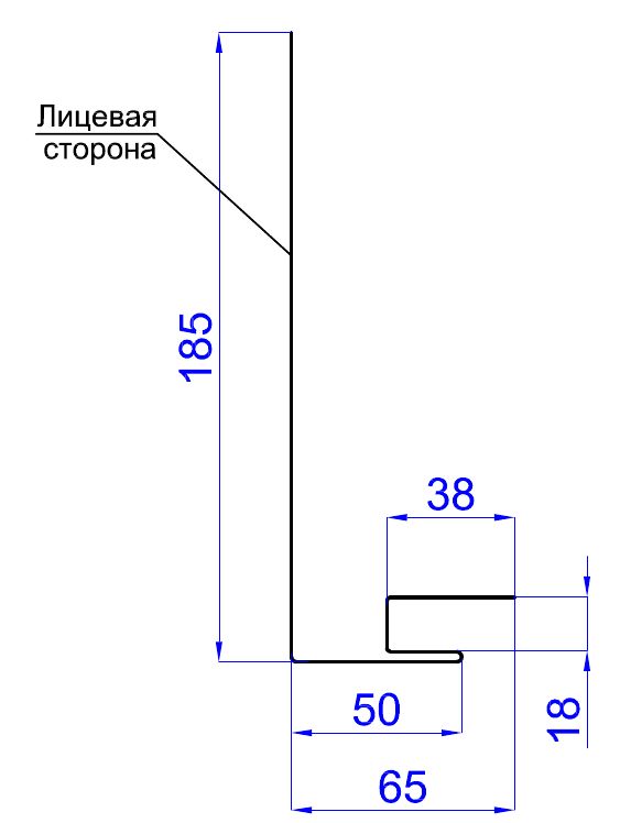 чертёж планки карнизного свеса сложной купить в Санкт-Петербурге чертёж планки карнизного свеса сложной