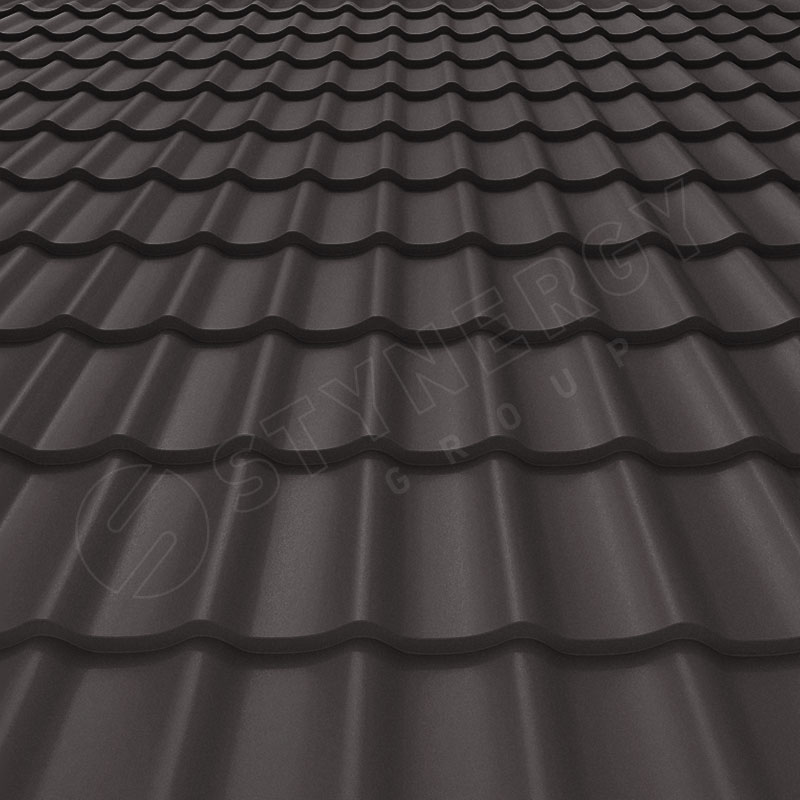 Металлочерепица СМ Классик<br>Rooftop Matte (Стальной Бархат), RR32 темно-коричневый