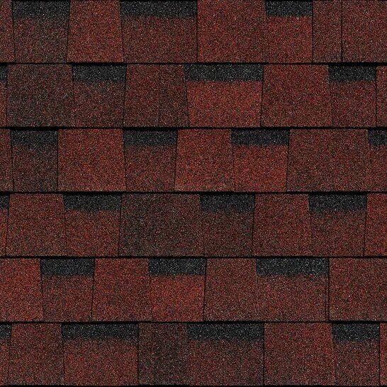 Ламинированная черепица Docke Europa, красный, Красный