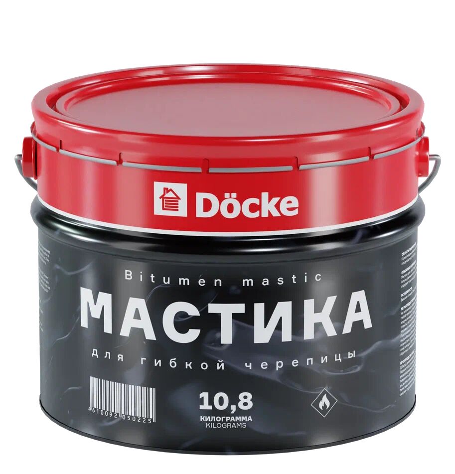 Мастика (клей) для гибкой черепицы 10л Docke купить в Санкт-Петербурге