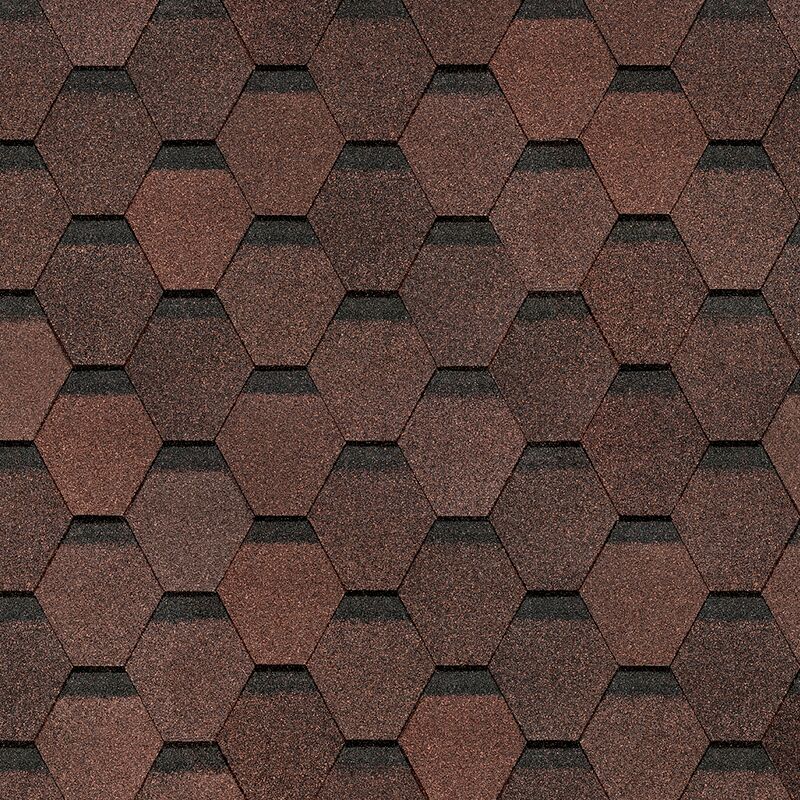 Гибкая черепица Docke PIE ОRIGINАL шестигранник Коричневый 4.1м2/уп, Коричневый купить в Санкт-Петербурге Гибкая черепица Docke PIE ОRIGINАL шестигранник Коричневый 4.1м2/уп, Коричневый