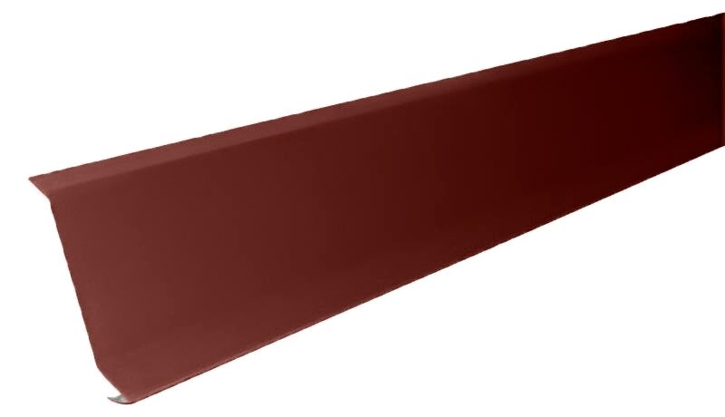 МК Примыкание ТХ 0.45мм 3009 (кирпично-красный) ПЭ {13x20x48х13} 2м, МК Примыкание ТХ 0.45мм 3009 (кирпично-красный) ПЭ {13x20x48х13} 2м
