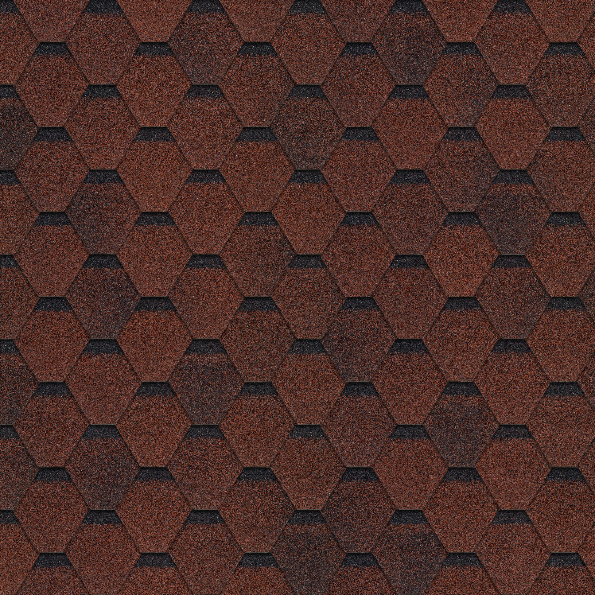 Гибкая черепица Саратов ТехноНиколь Финская Соната красный 3м2/уп, Красный