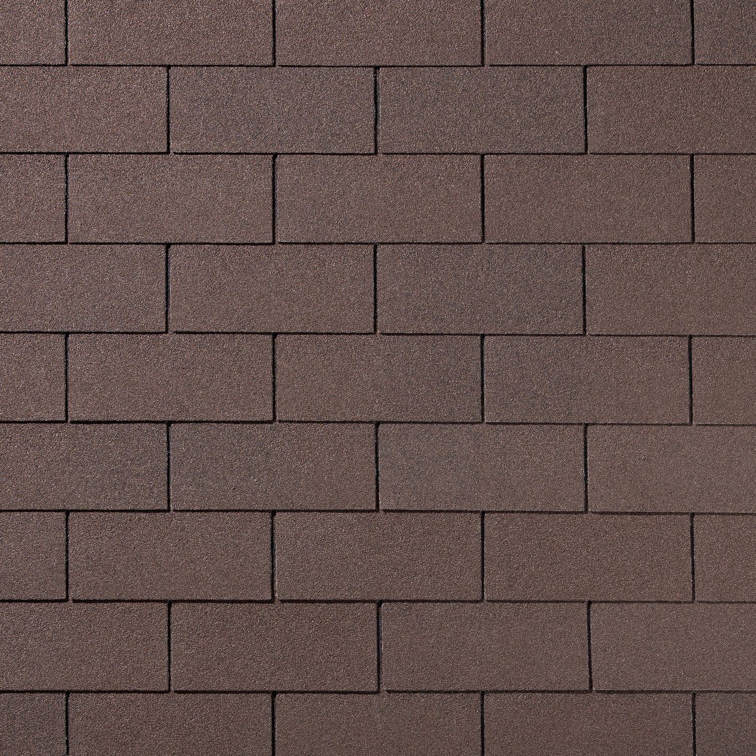Гибкая черепица Quiet tile Brick коричневый 3м2, коричневый