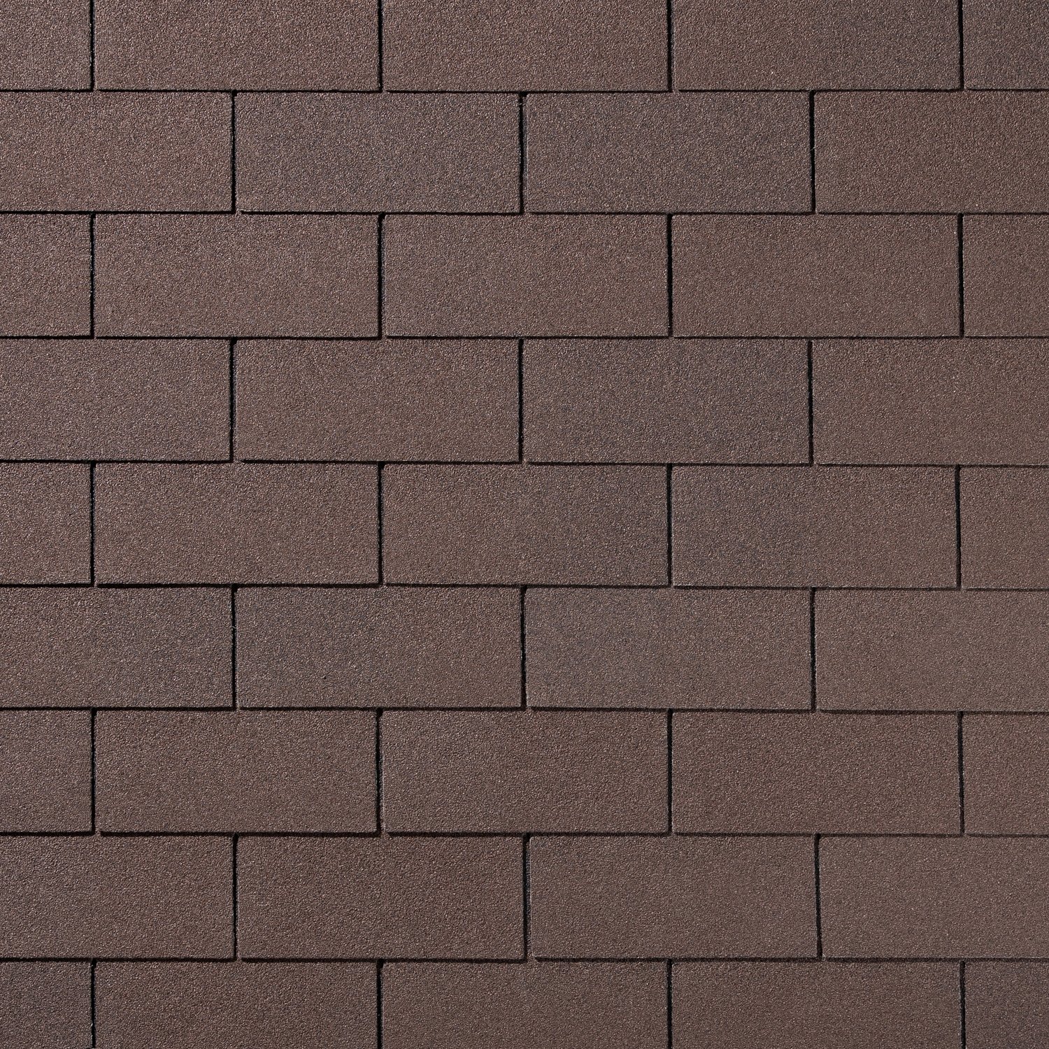 Гибкая черепица Quiet tile Brick коричневый 3м2, коричневый