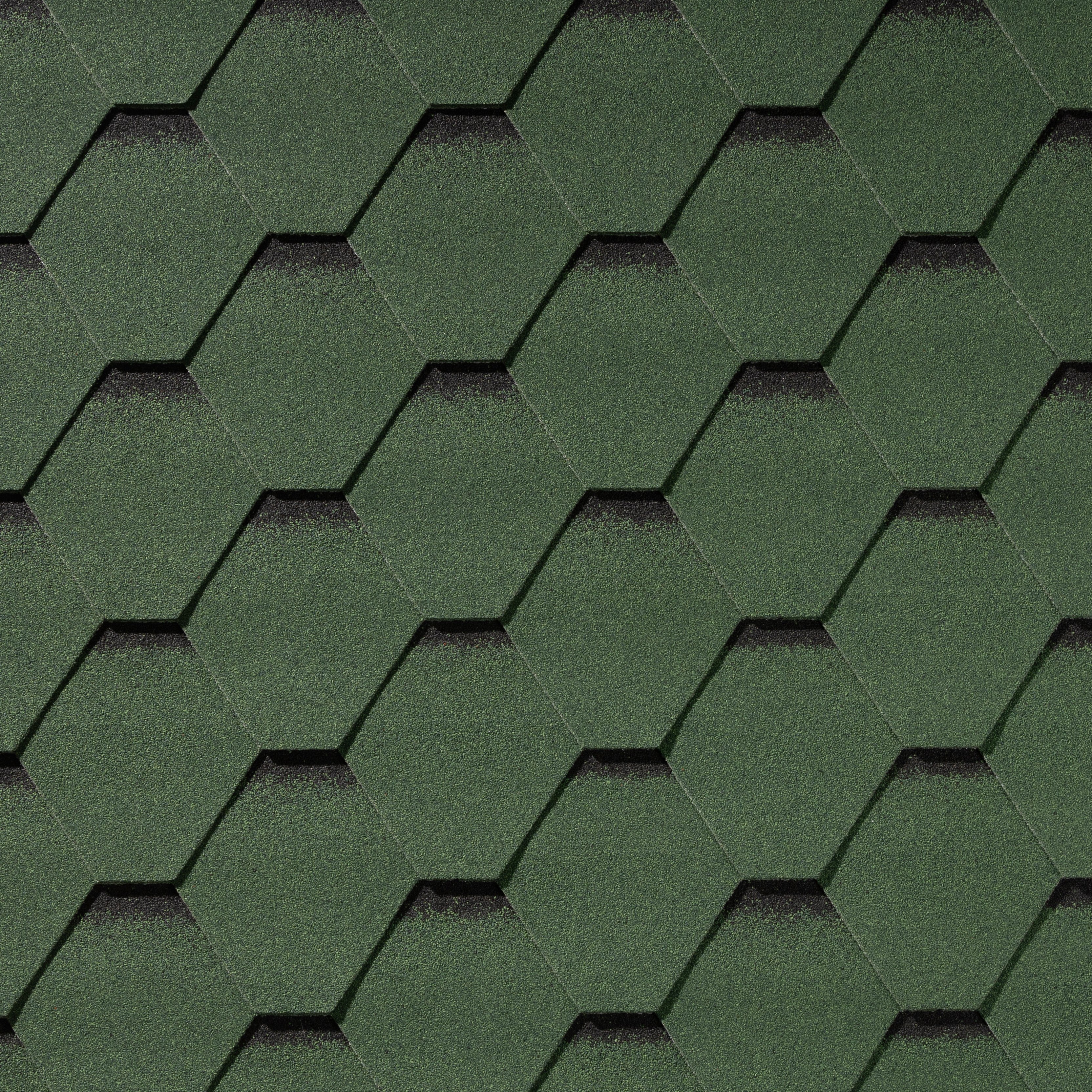 Гибкая черепица (шестигр. с тенью) Quiet tile Shadow нефрит 3м2, нефрит