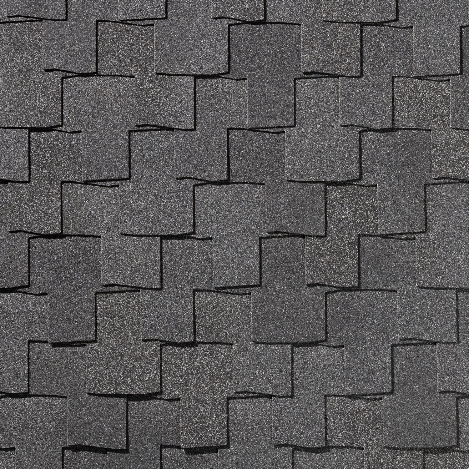 Гибкая черепица Quiet tile Bohho антрацитово-серый 2.75м2, антрацитово-серый