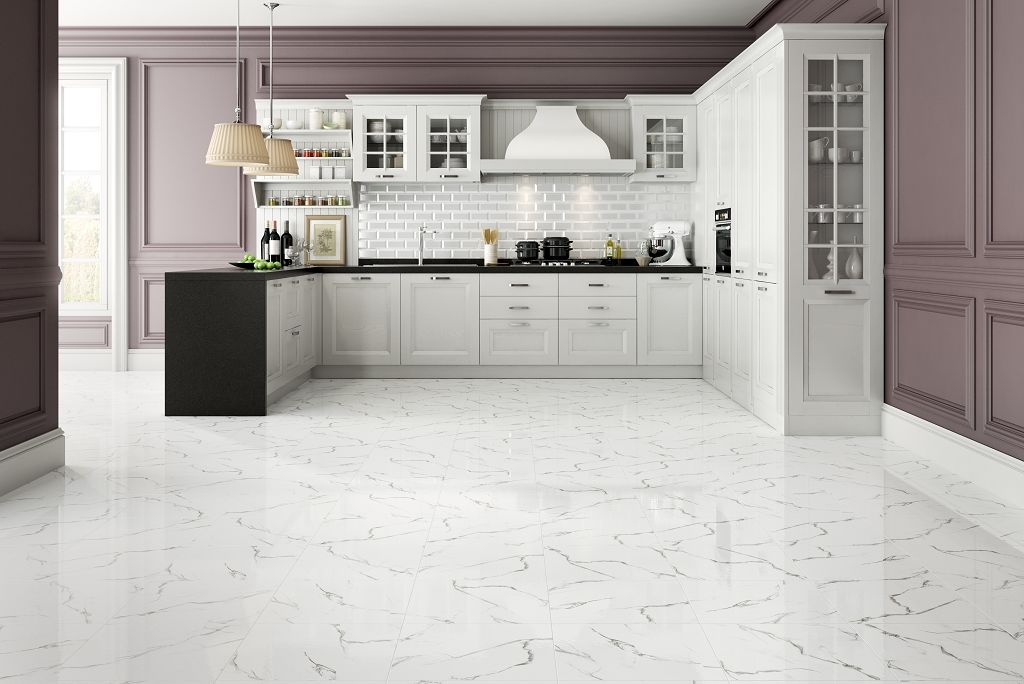 Керамогранит Classic Marble белоснежный глянцевый купить в Санкт-Петербурге Керамогранит Classic Marble белоснежный глянцевый