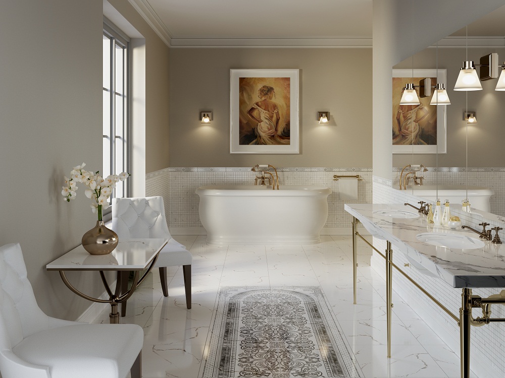 Керамогранит Classic Marble белоснежный глянцевый купить в Санкт-Петербурге Керамогранит Classic Marble белоснежный глянцевый