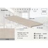 Ступень фронтальная Peldano Recto Essenza Creta С3 33х120х1.2см антислип 2шт/уп Exagres купить в Санкт-Петербурге