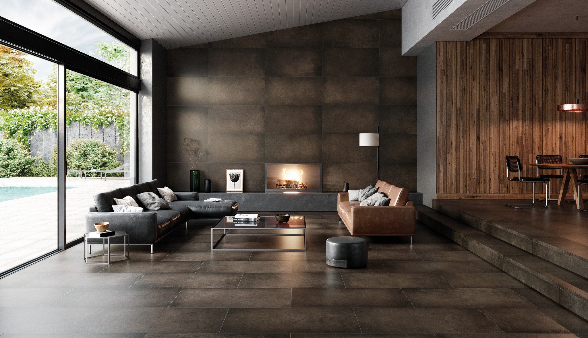 Ступень фронтальная Peldano Recto Cosmos Copper С1 33х120х1.2см матовая 2шт/уп Exagres