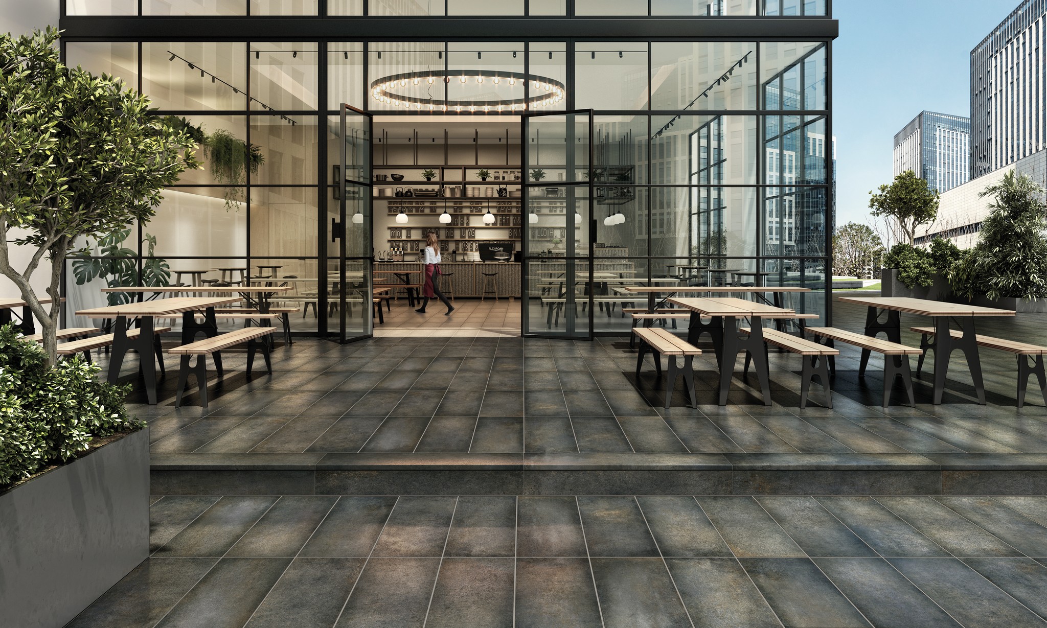 Ступень фронтальная Peldano Recto Cosmos Venus С1 33х120х1.2см матовая 2шт/уп Exagres