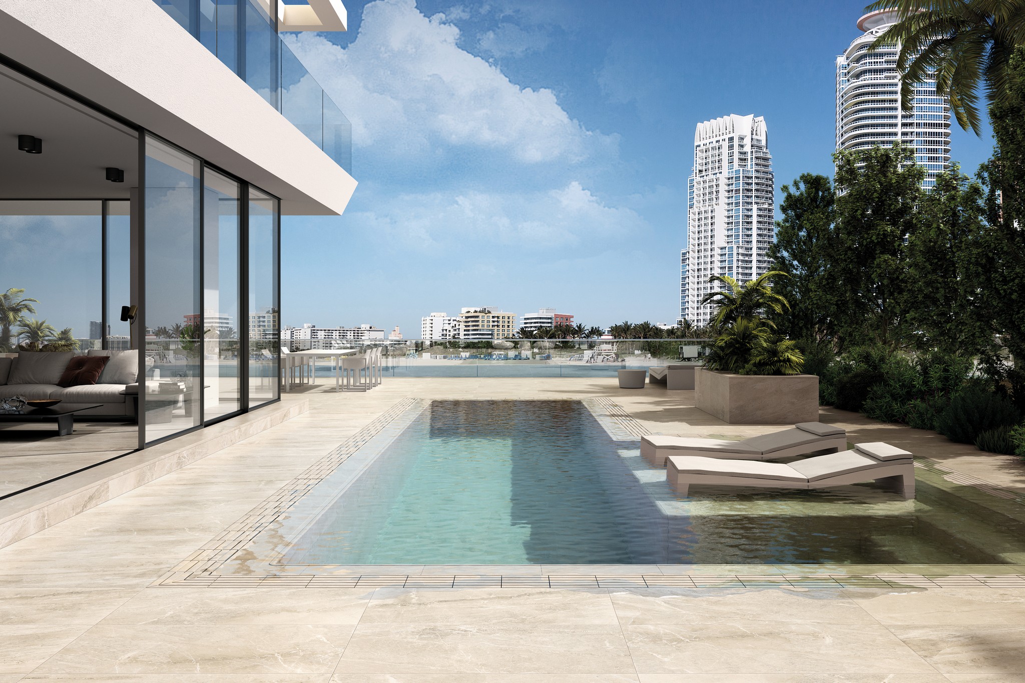 Ступень фронтальная Peldano Florentino Imperial Siena 33х120х1.3 матовая Exagres