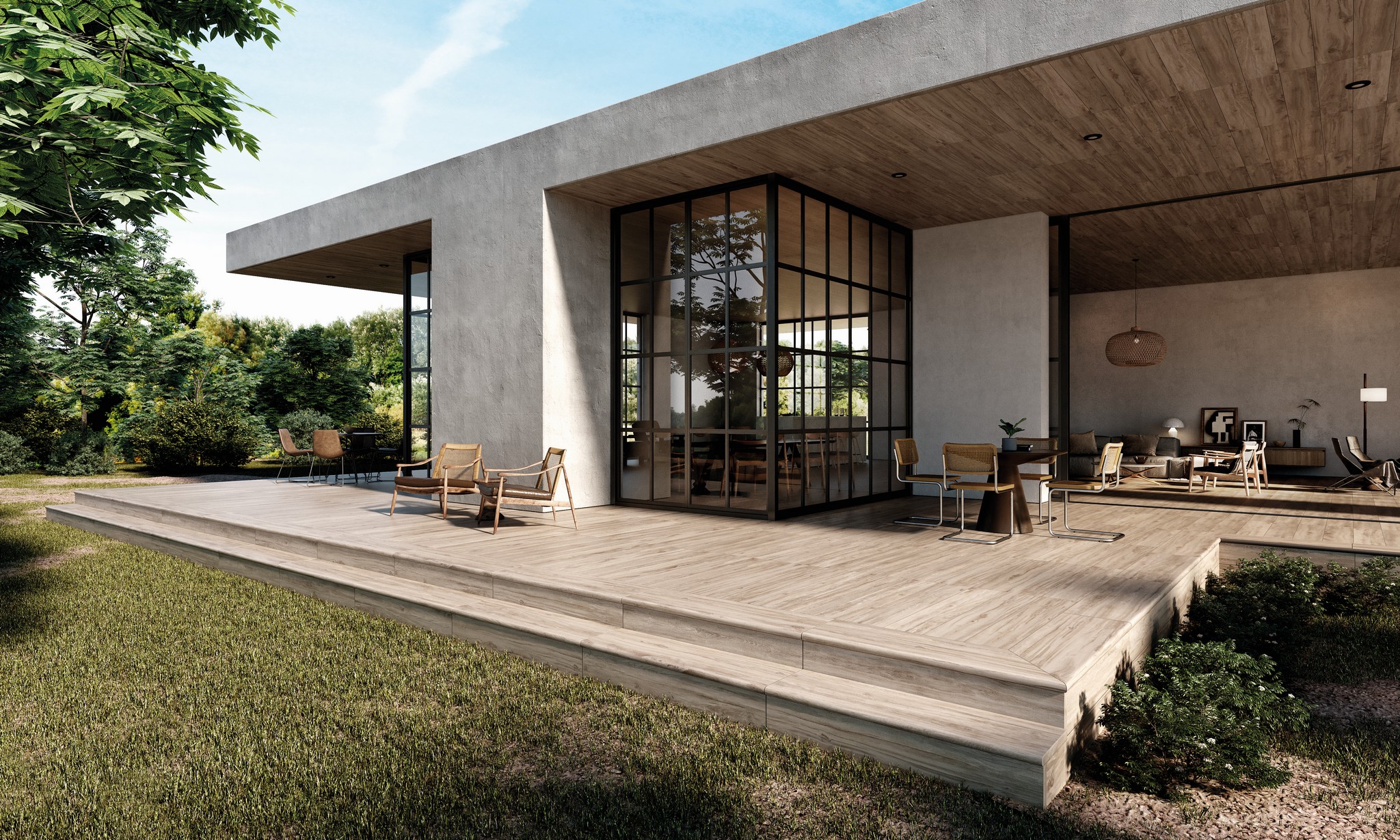 Ступень фронтальная Peldano Recto Lizana Haya 33х120х1.2см матовая 2шт/уп Exagres