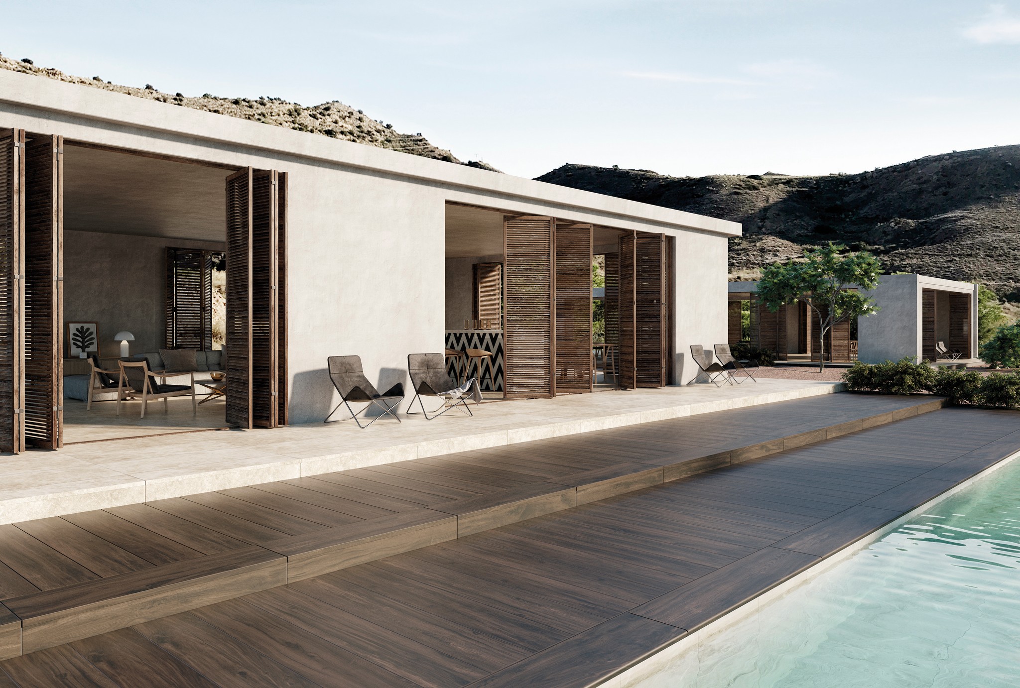 Ступень фронтальная Peldano Recto Lizana Nogal 33х120х1.2см матовая 2шт/уп Exagres