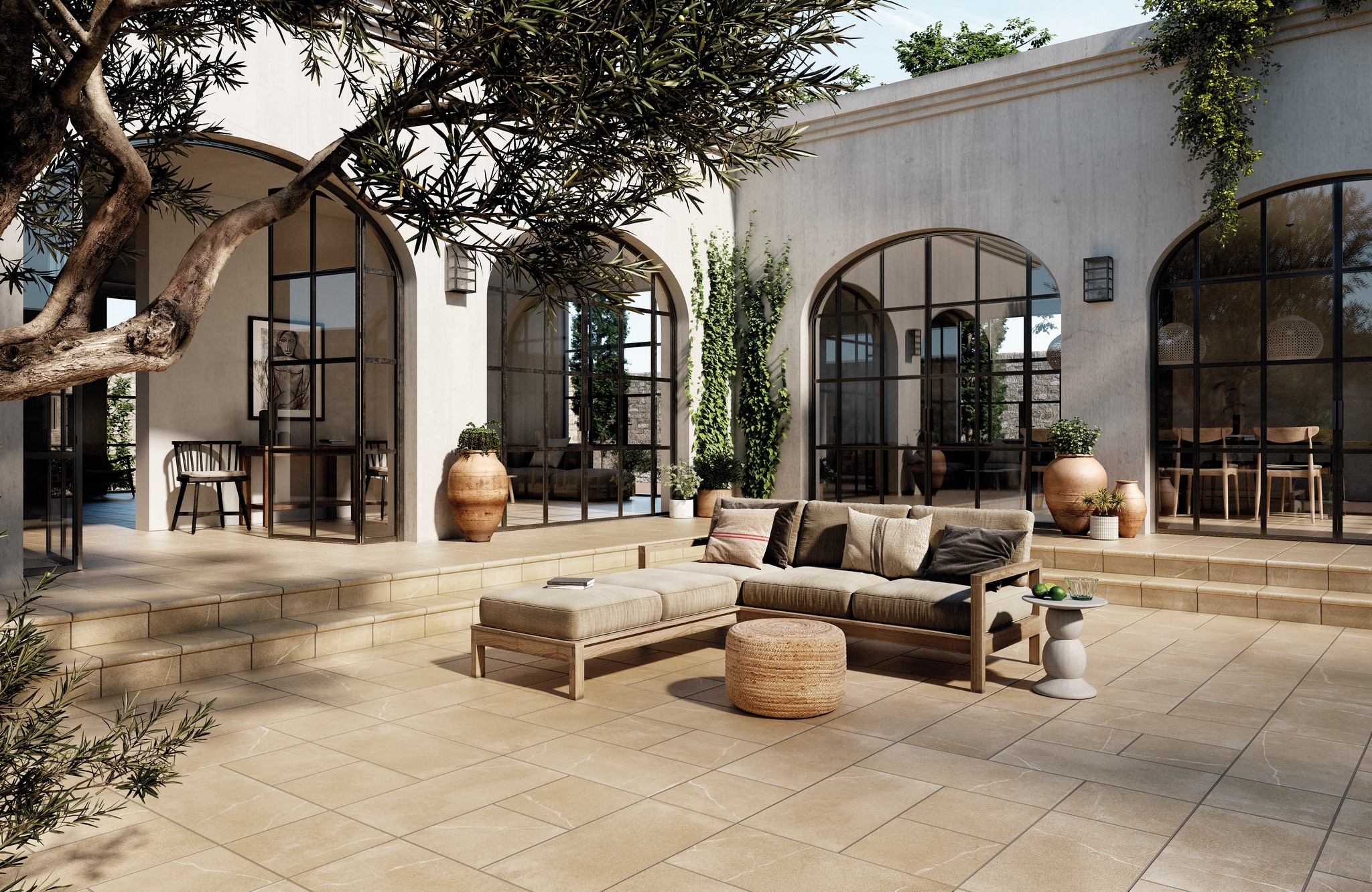 Ступень фронтальная Peldano Florentino Albaroc Boal 33х33х1.3 матовая Exagres