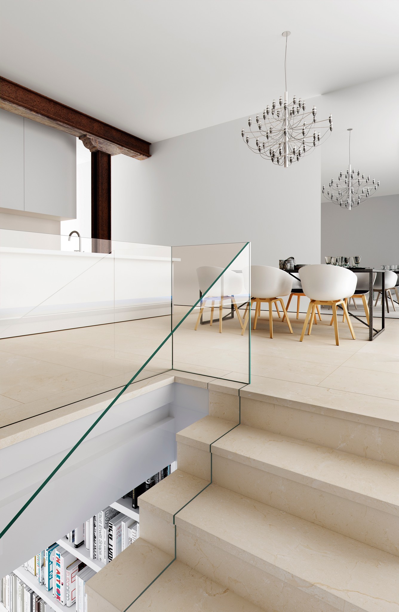 Ступень фронтальная Peldano Florentino Marbles Crema Marfil 33х120х1.2 матовая Exagres