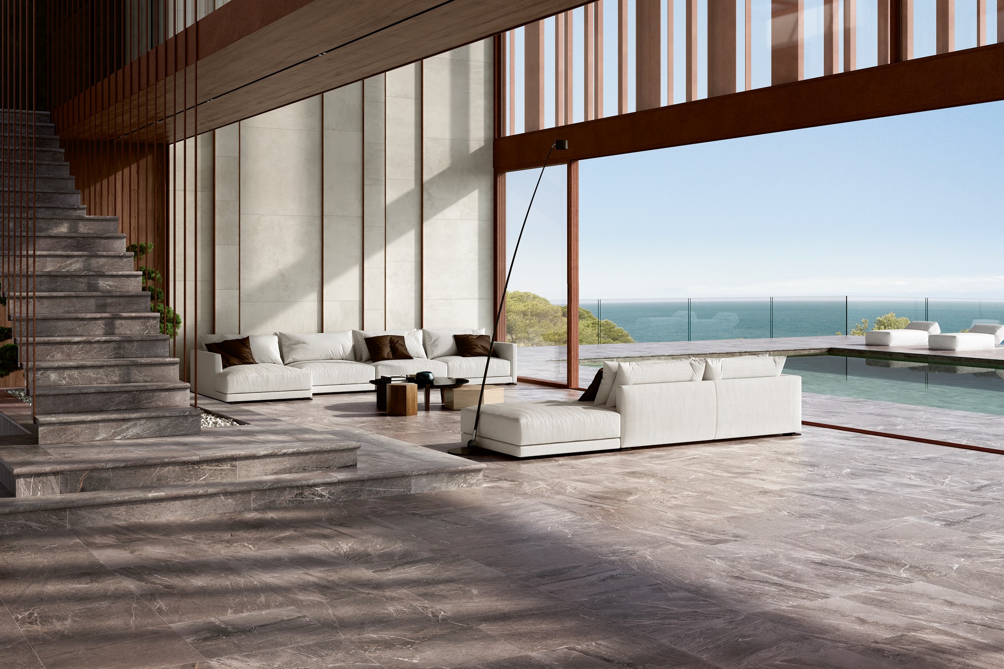 Ступень фронтальная Peldano Florentino Imperial Moca 33х120х1.3 матовая Exagres