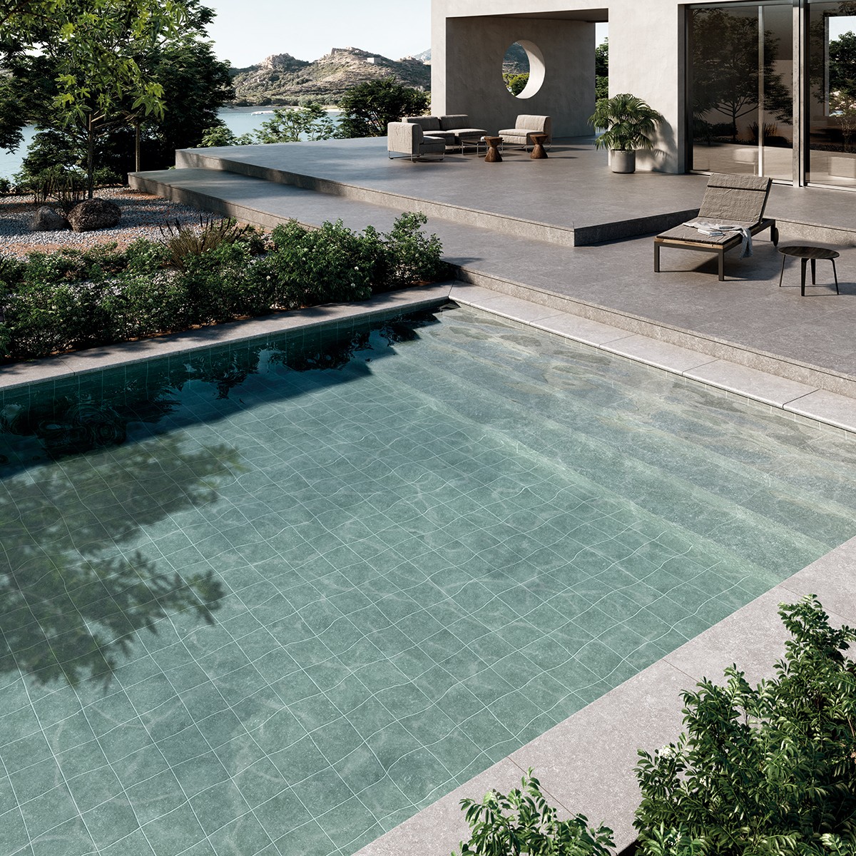 Ступень фронтальная Peldano Recto Ardenas Cromo R12 33х120х1.2 антислип 2шт/упак Exagres