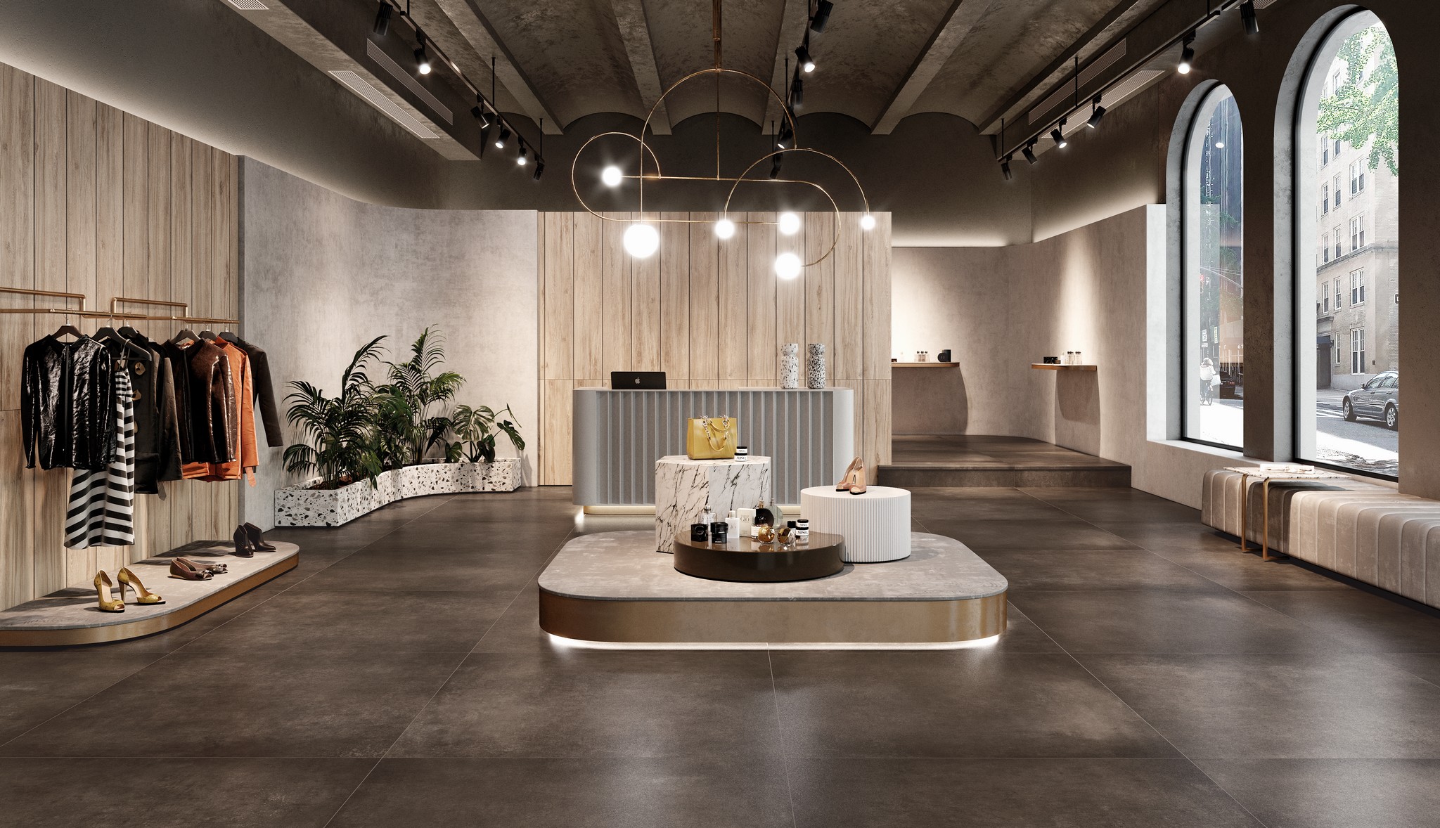 Плитка напольная клинкерная Cosmos Copper С1 60х120х0.92см матовая 2шт/1.44м2/уп Exagres