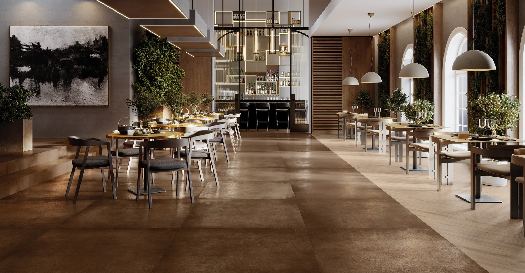 Плитка напольная клинкерная Cosmos Corten С1 60х120х0.92см матовая 2шт/1.44м2/уп Exagres