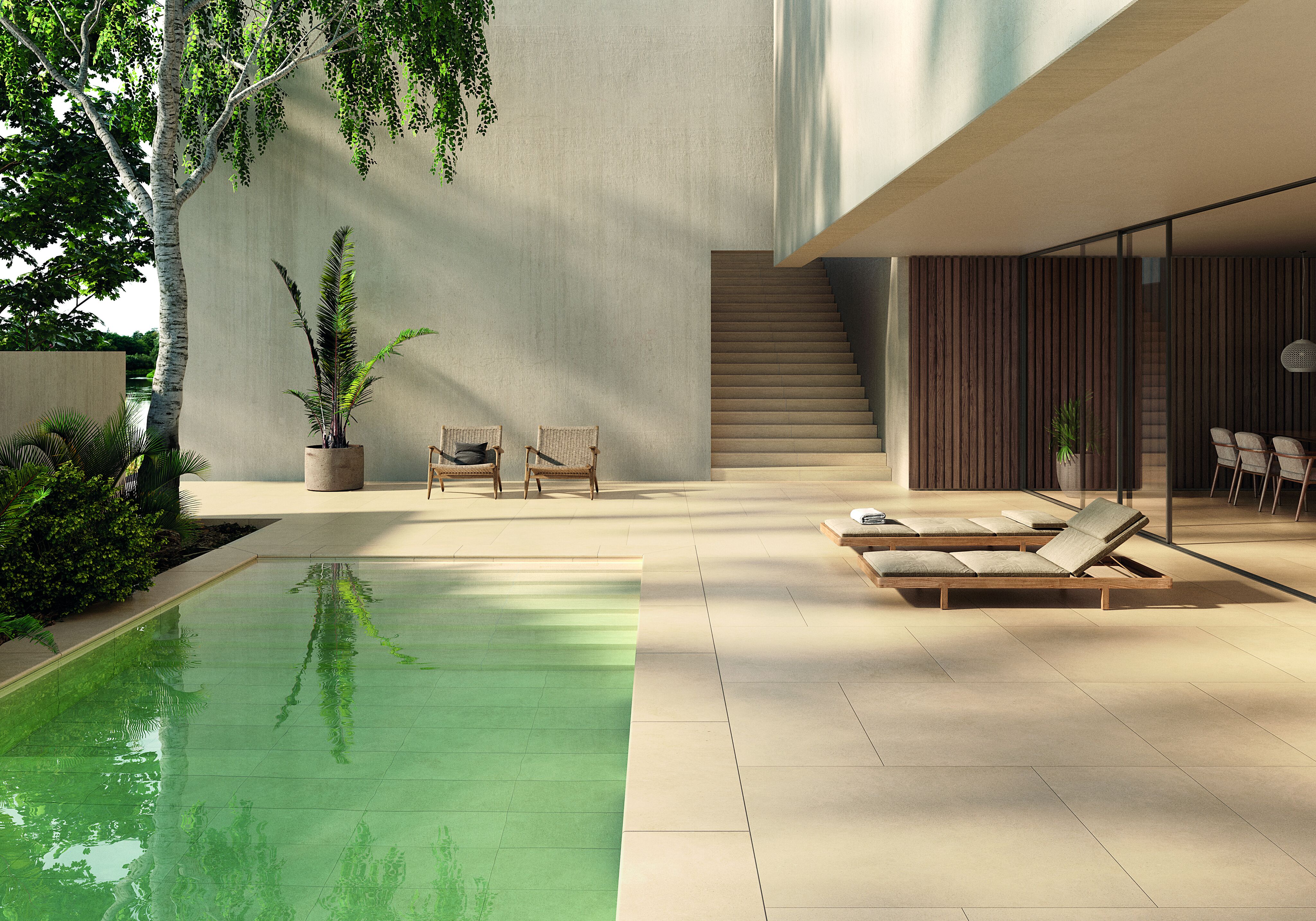 Плитка напольная клинкерная Essenza Sabbia 60х120х0.92см антислип 2шт/1.44м2/уп Exagres