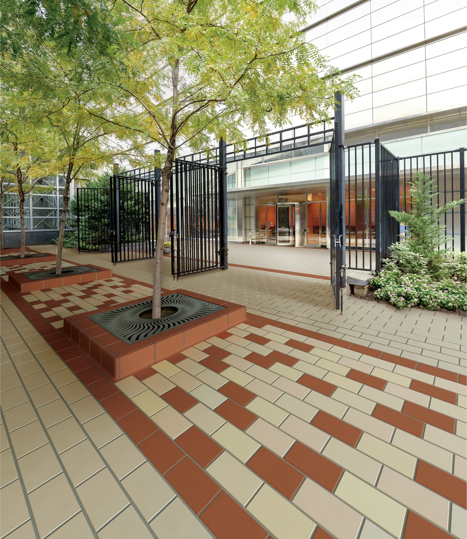 Плитка тротуарная Proyect Rojo Base 12х24.5х1.8 антислип 18шт/упак Exagres