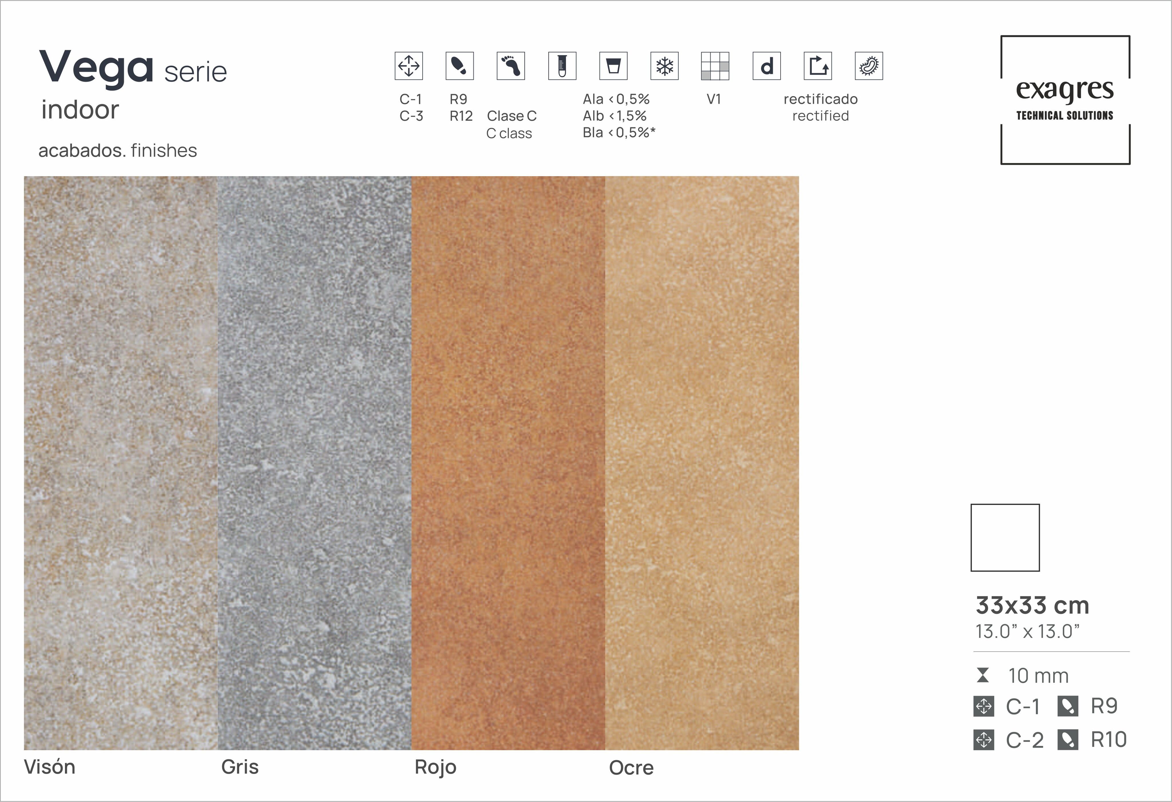 Ступень фронтальная Vierteaguas Vega Vision 12х33х3х1.2 матовый 16шт/упак Exagres