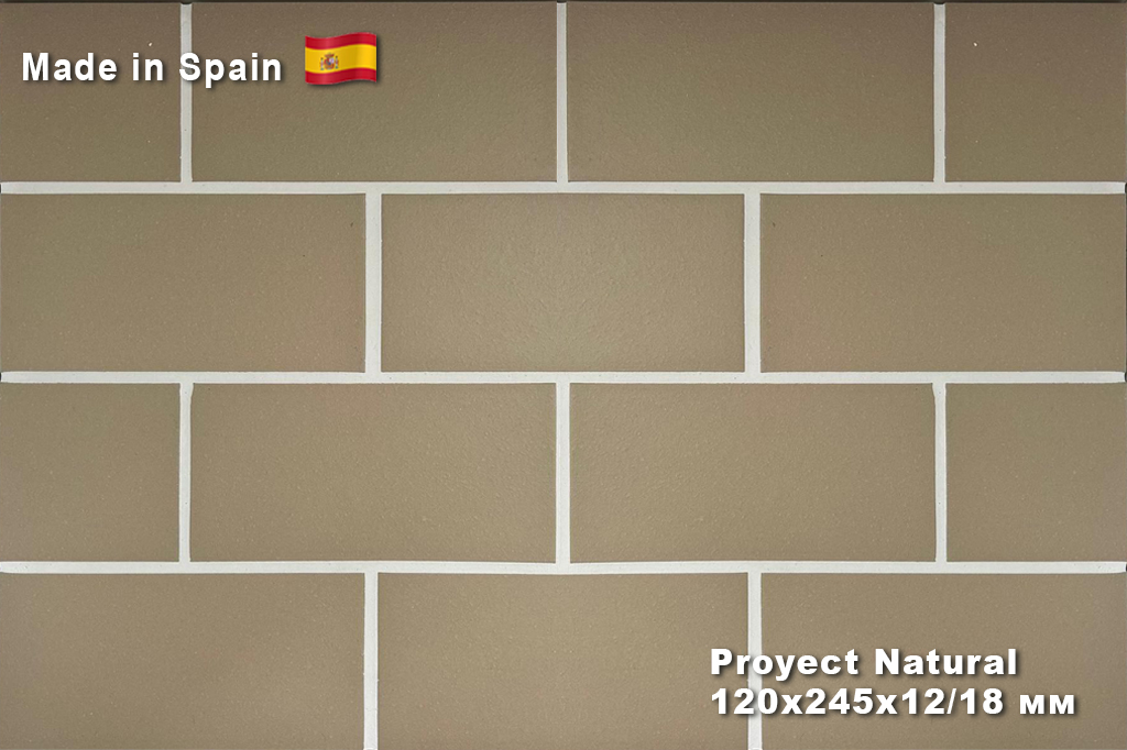 Плитка тротуарная Proyect Natural Base 12х24.5х1.8 антислип 18шт/упак Exagres