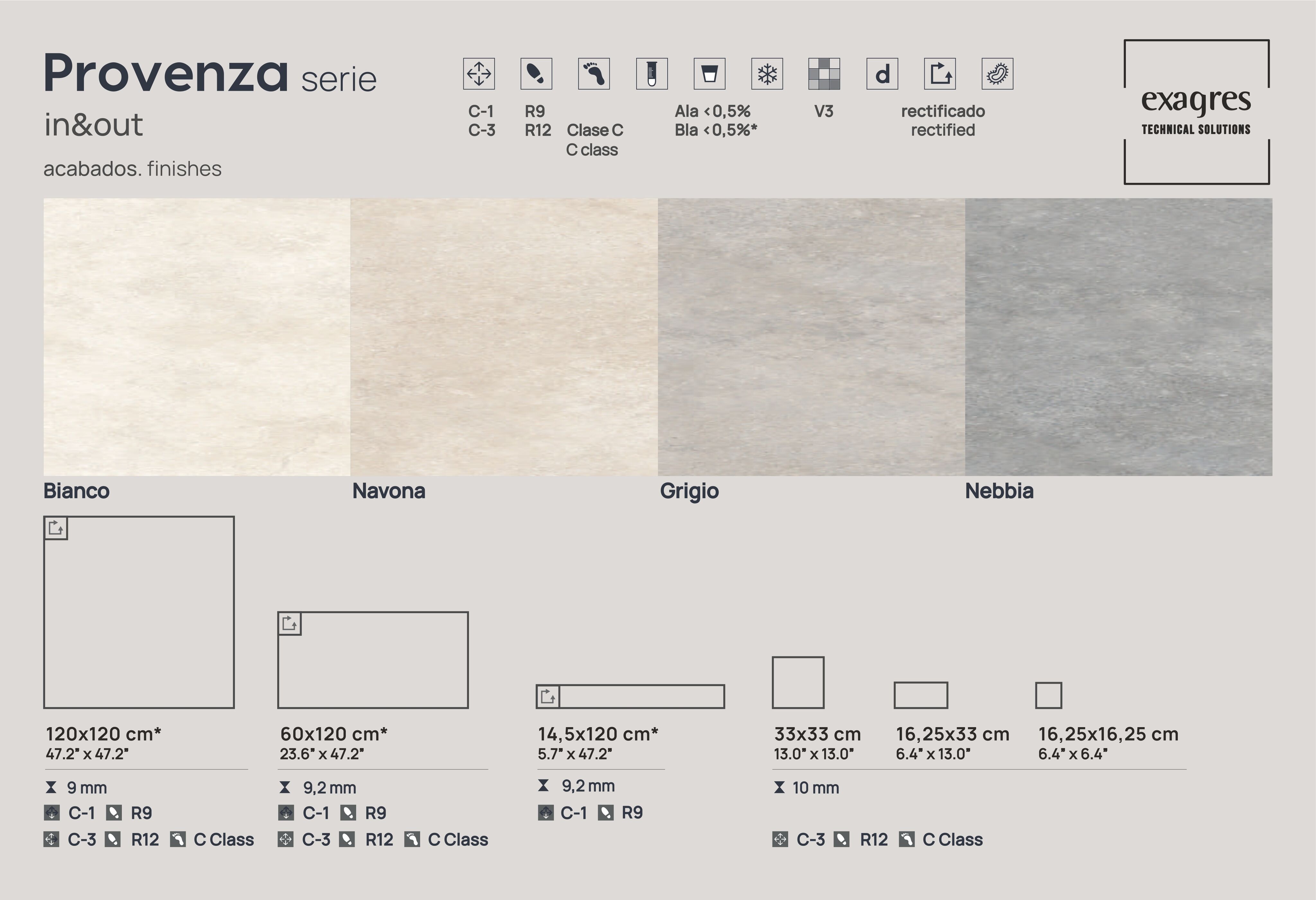 Ступень угловая Cartabon Florentino Provenza Nebbia 33х33х1.4 антислип 1шт/упак Exagres