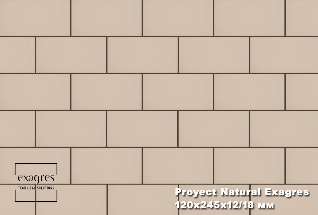 Плитка тротуарная Proyect Natural Base 12х24.5х1.8 антислип 18шт/упак Exagres