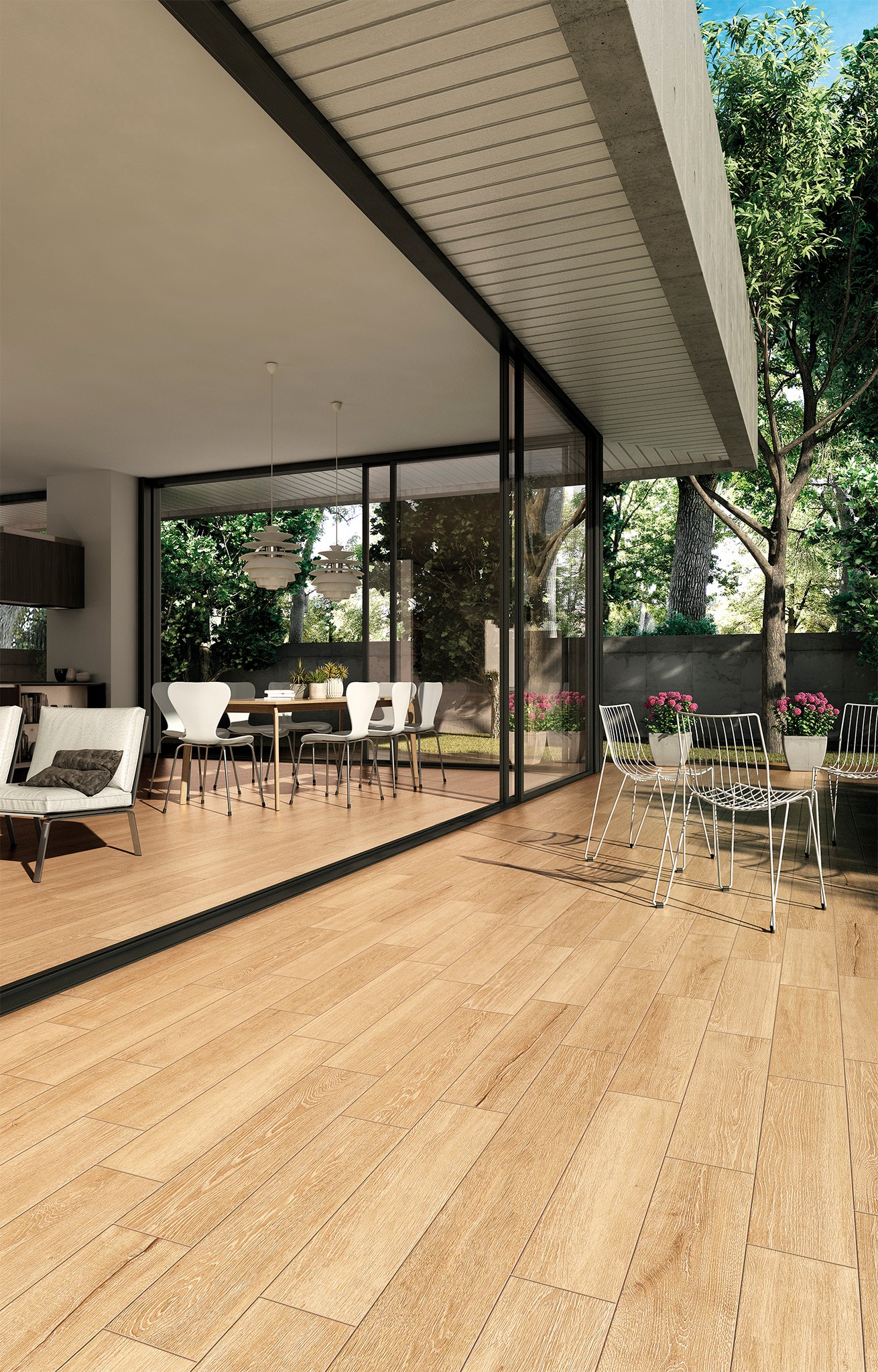 Плитка клинкерная напольная Yoho Oak 25х150х0.9см матовая 3шт/1.12м2/уп Exagres