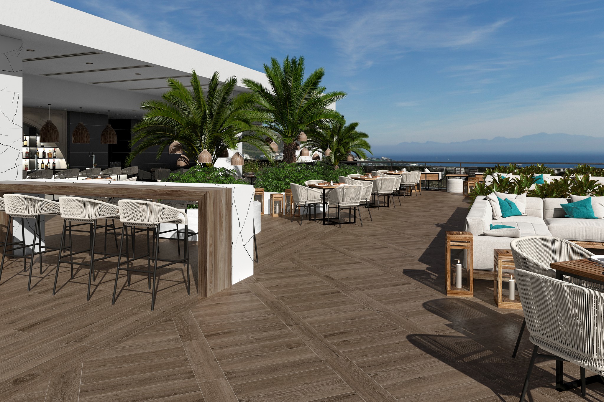 Напольная плитка Yoho Teca 14.5х120х0.9 под дерево Exagres