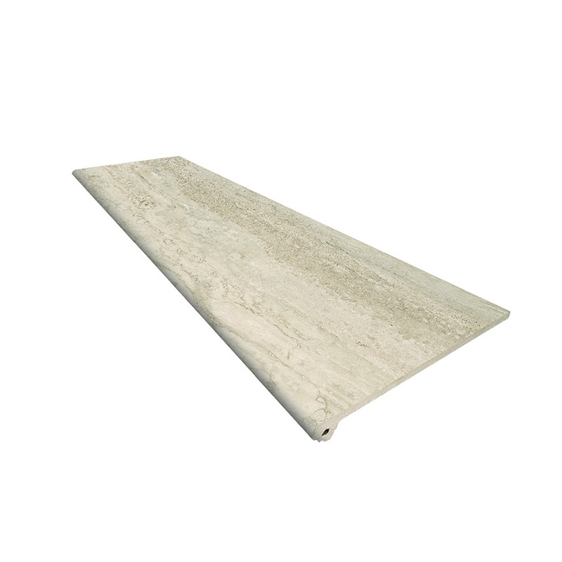Ступень фронтальная Peldano Marble Travertino Beige 33х119.7х1.4 матовая Gres de Aragon купить в Санкт-Петербурге Ступень фронтальная Peldano Marble Travertino Beige 33х119.7х1.4 матовая Gres de Aragon