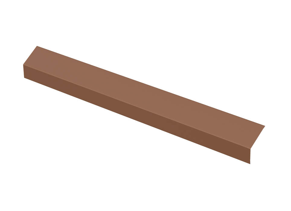 Карнизная планка (капельник), коричневый