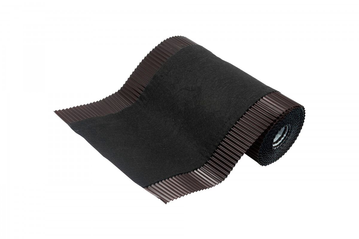 Аэроэлемент конька/хребта рулонный GEO-VENT Plus 240х5000мм DR, 8019 (темно-коричневый)