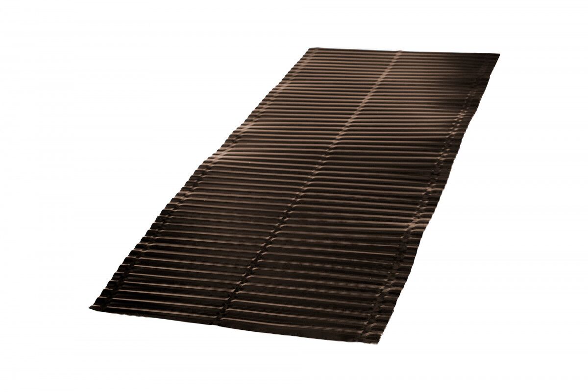 Ендова поперечная (1,95м*0,5м) DR скобки (6шт) выписываются отдельно , 8019 (темно-коричневый)