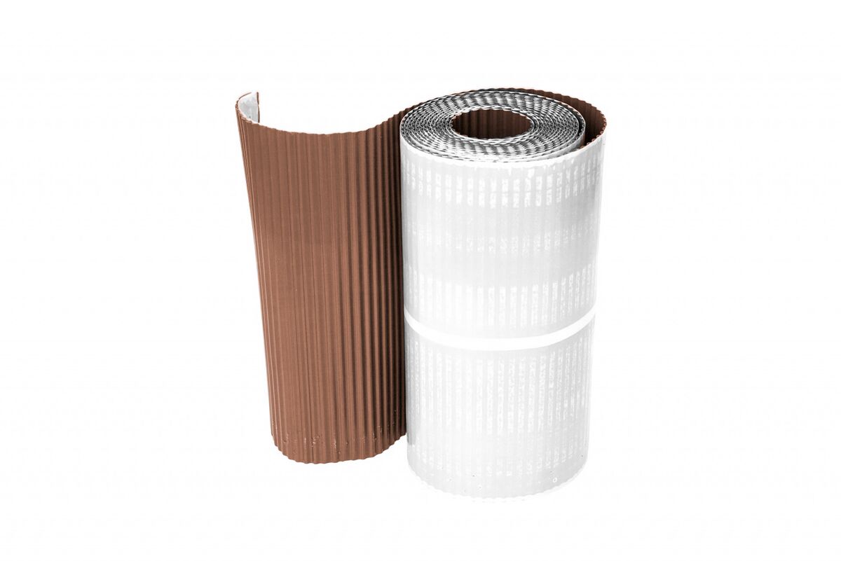 Лента примыкания CLASSIC (алюминий) 250х5000мм DR, 8017 (коричневый)