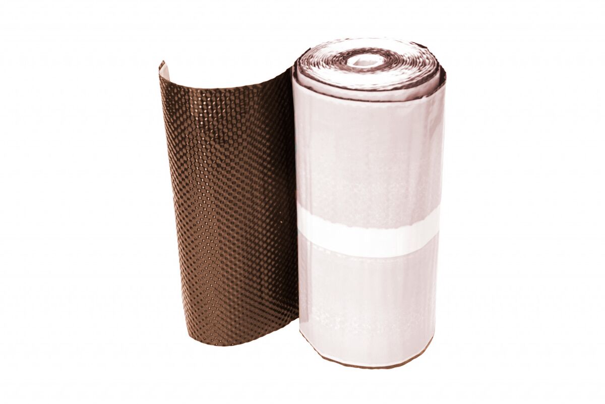 Лента примыкания 3D (алюминий) 250х5000мм DR, 8017 (коричневый)