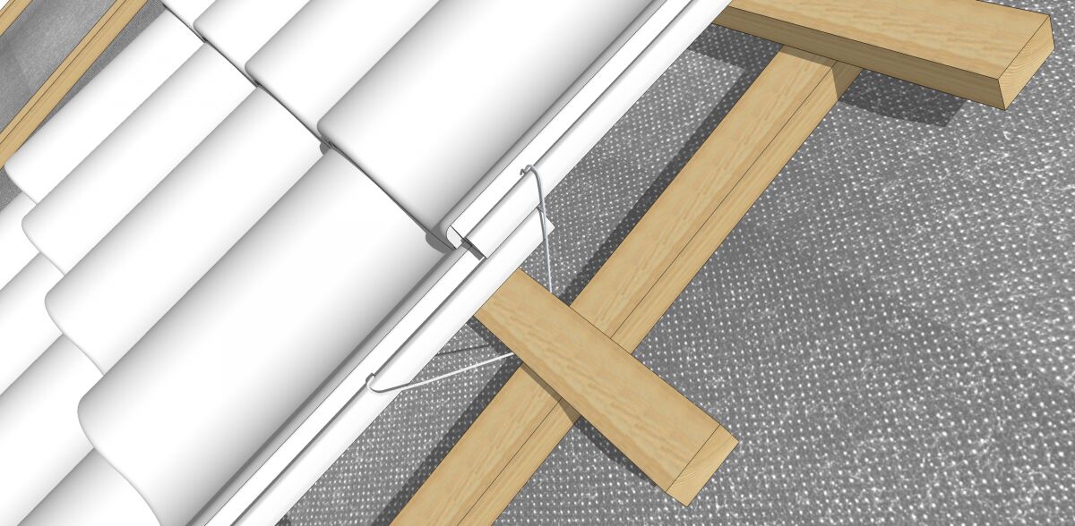 Противоштормовой зажим прямой 280мм оцинкованный DR