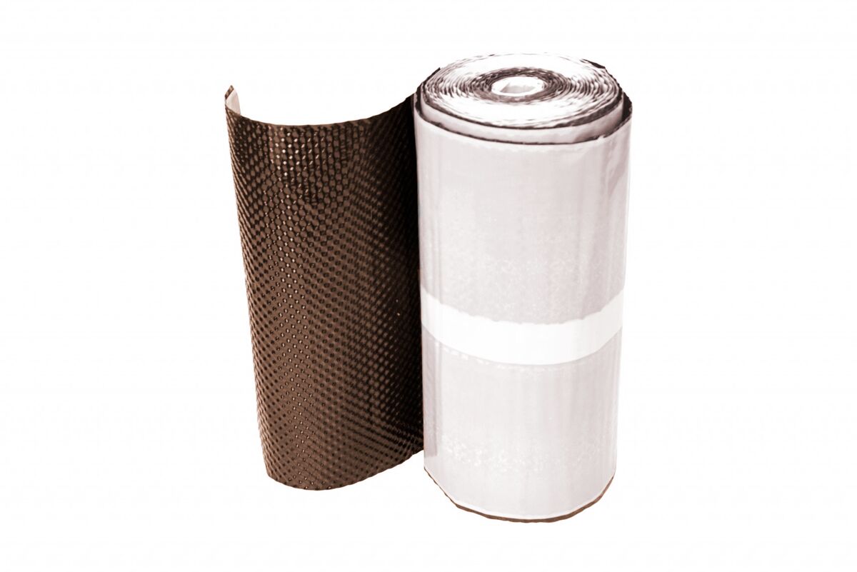 Лента примыкания 3D (алюминий) 250х5000мм DR, 8019 (темно-коричневый)