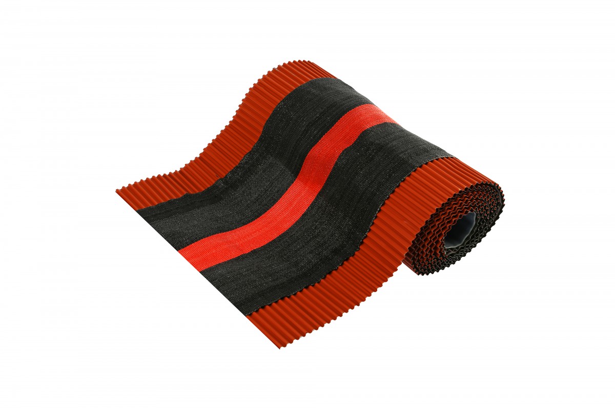 Аэроэлемент конька/хребта рулонный TECH VENT 310х5000мм DR, 8004 (терракотовый)