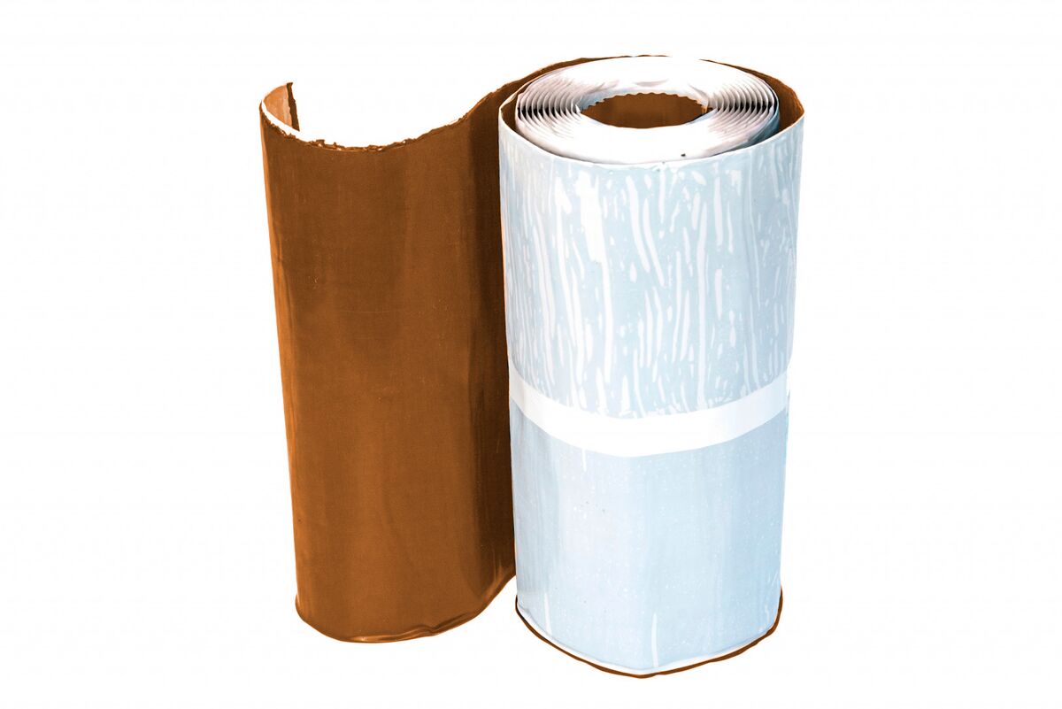 Лента примыкания плоская Pb (свинцовая) 300х5000мм, толщина 0.30мм DR, 8004 (терракотовый)