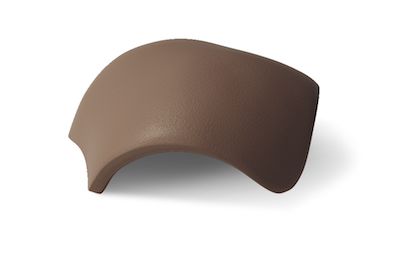 Таунус Вальмовая черепицазажимы конька в комплекте 3шт, темно-коричневый