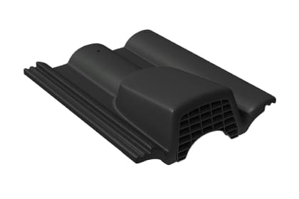 Вентиляционная черепица Таунус черный Braas, темно-коричневый