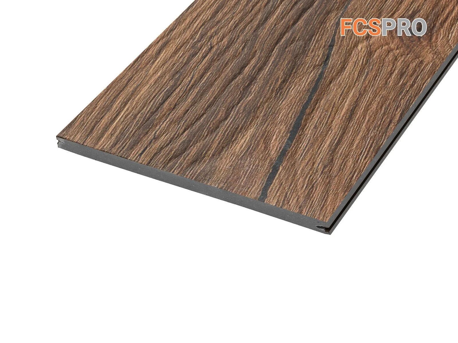 FCS Фиброцементный сайдинг Декор Wood Line 3000х190х10мм 0.57м2 Кедр, Кедр