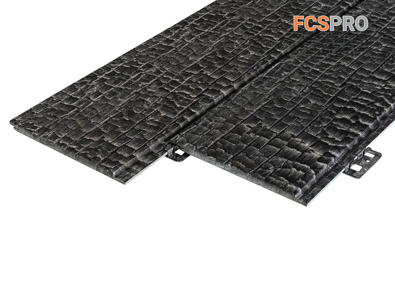 FCS Фиброцементный сайдинг Декор Wood Click Целлюлоза 3000х190х10мм 0.57м2 CL Угольное, FCS Фиброцементный сайдинг Декор Wood Click Целлюлоза 3000х190х10мм 0.57м2 CL Угольное