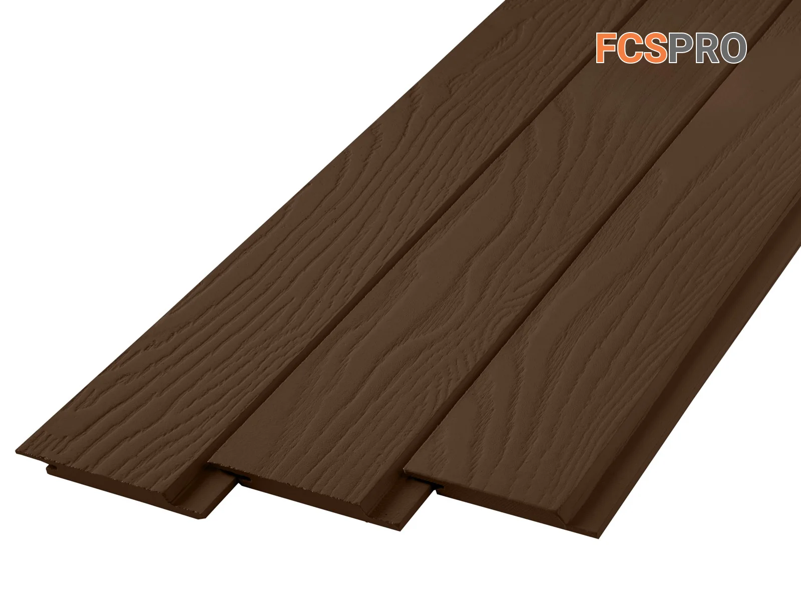 FCS Фиброцементный сайдинг Wood Click Штиль 3000х100х10мм 0.3м2 F21