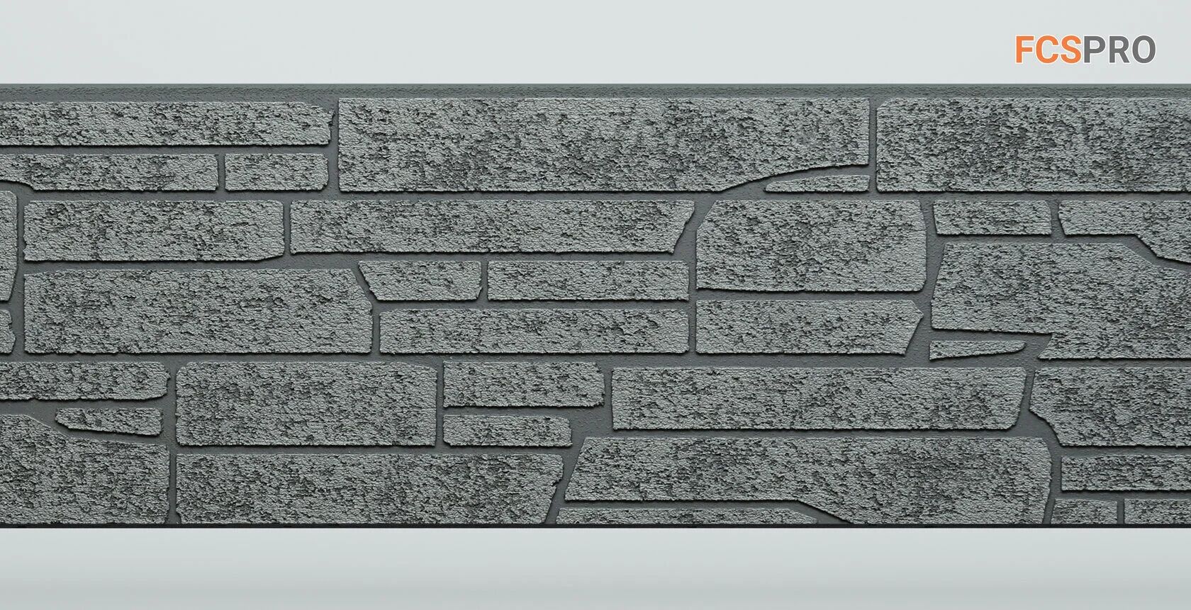 FCS Фиброцементные панели под камень Simple 1480х360х15мм 0.533м2 АА7113, АА7113