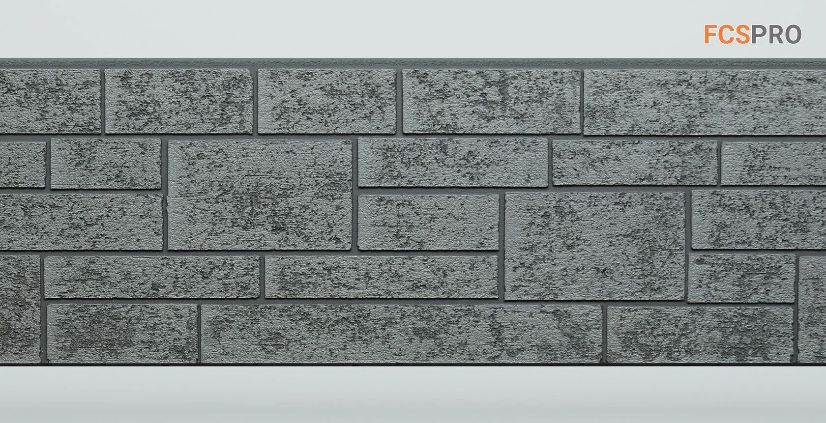 FCS Фиброцементные панели под кирпич Simple 1480х360х15мм 0.533м2 АА8113, АА8113